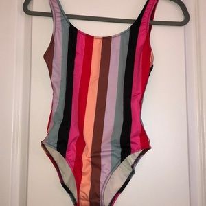 Madewell striped size XS one piece  New